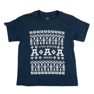Youth Utah State Aggies Fair Isle Print T-Shirt